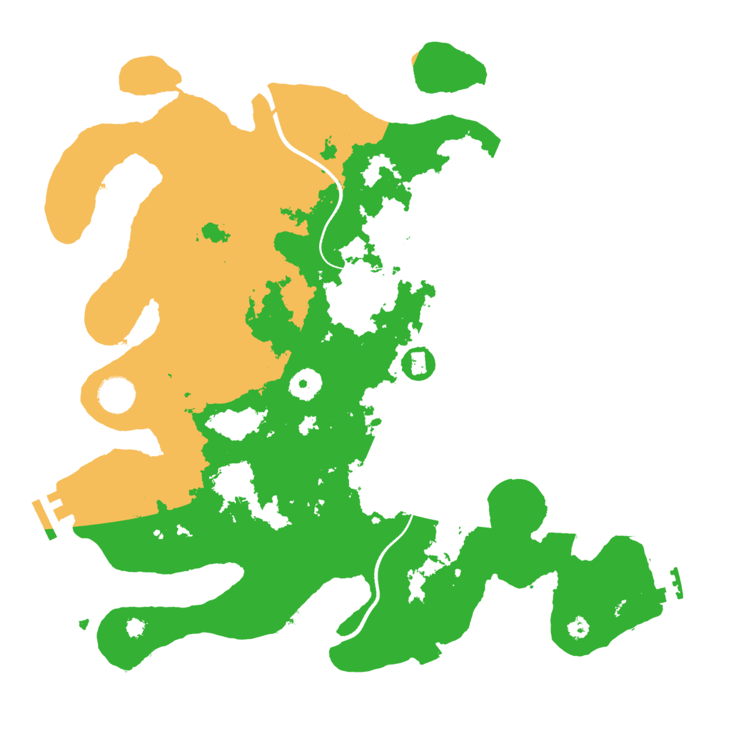 Biome Rust Map: Procedural Map, Size: 3500, Seed: 52526