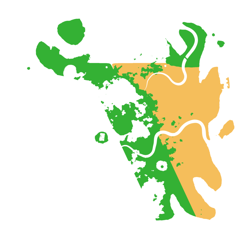 Biome Rust Map: Procedural Map, Size: 3500, Seed: 1718949