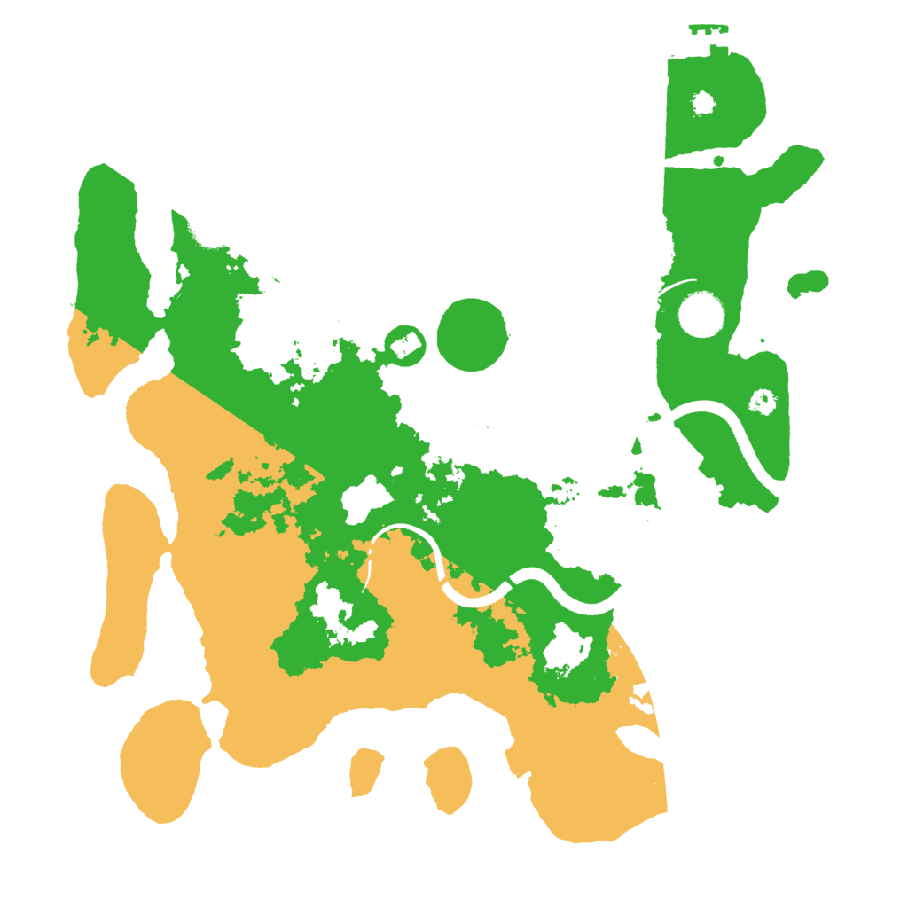 Biome Rust Map: Procedural Map, Size: 3500, Seed: 1684623