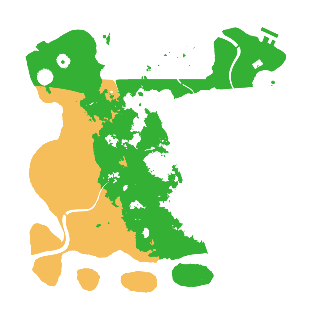 Biome Rust Map: Procedural Map, Size: 3500, Seed: 4082223