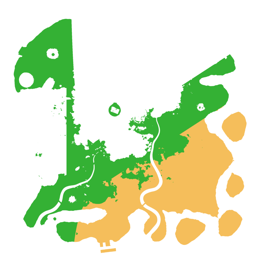 Biome Rust Map: Procedural Map, Size: 3500, Seed: 552837