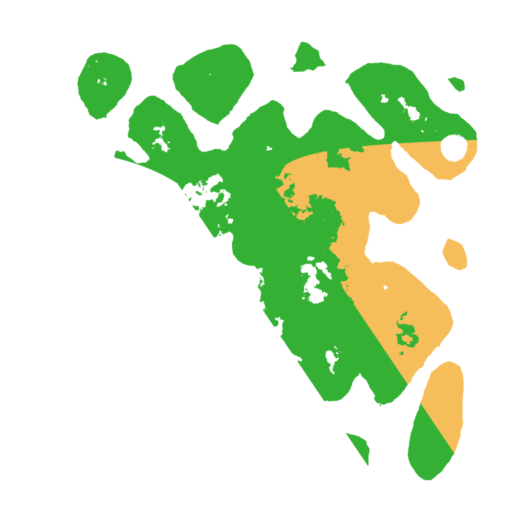 Biome Rust Map: Barren, Size: 3500, Seed: 4199037