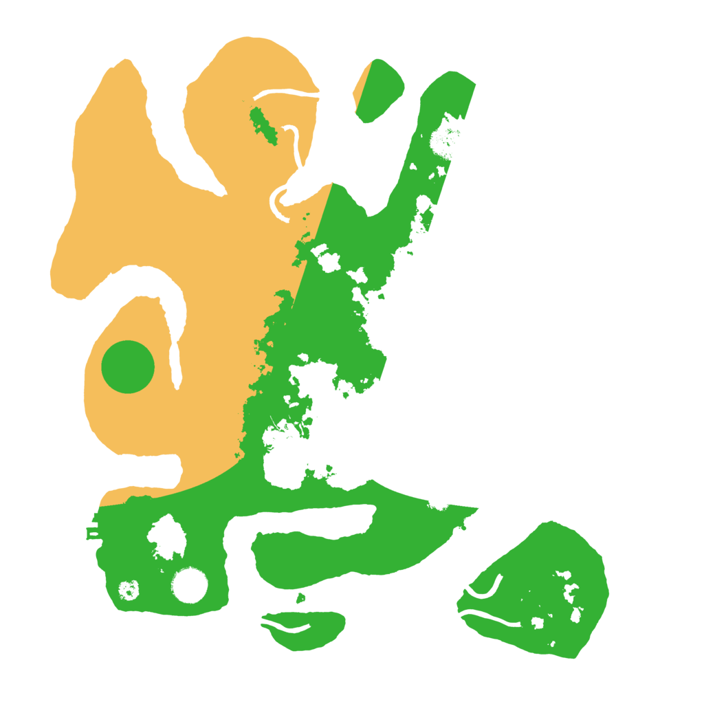 Biome Rust Map: Procedural Map, Size: 3500, Seed: 2390944