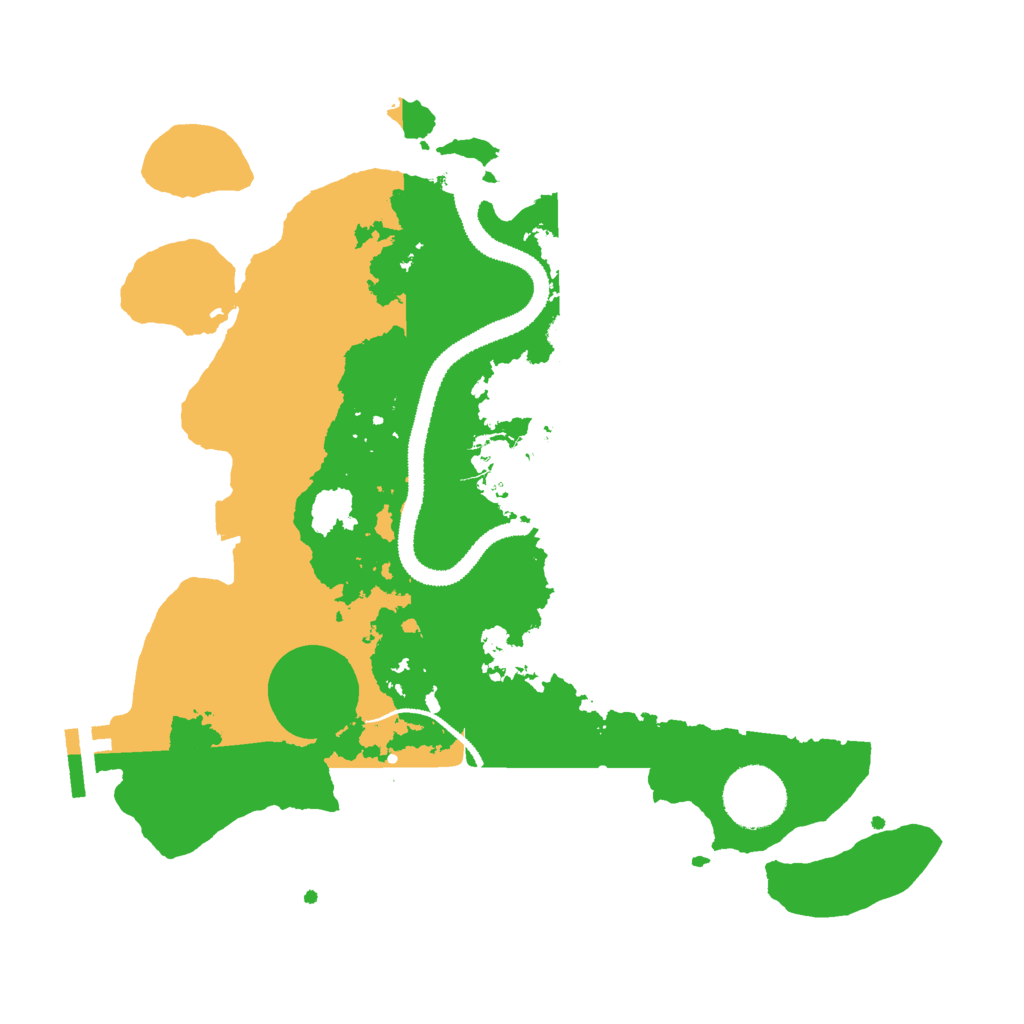 Biome Rust Map: Procedural Map, Size: 3000, Seed: 2495