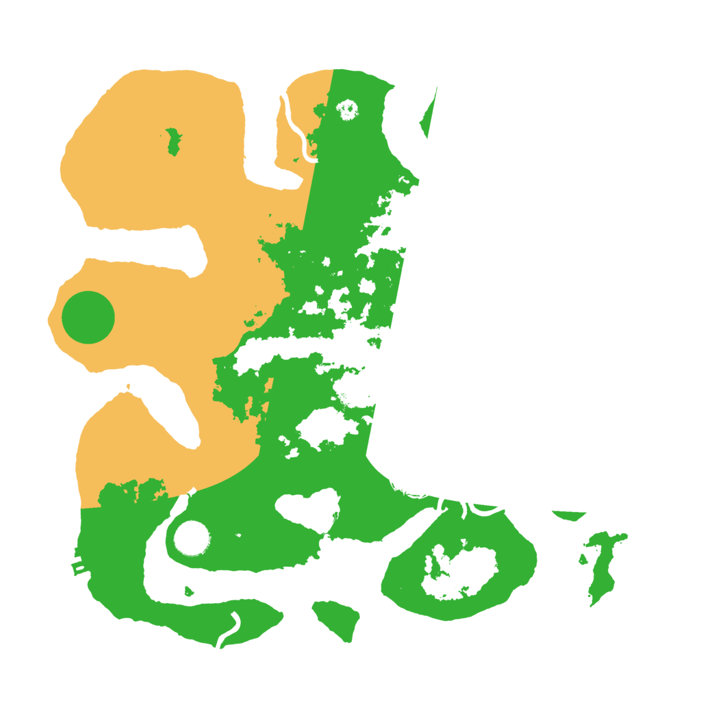 Biome Rust Map: Procedural Map, Size: 3500, Seed: 2436891