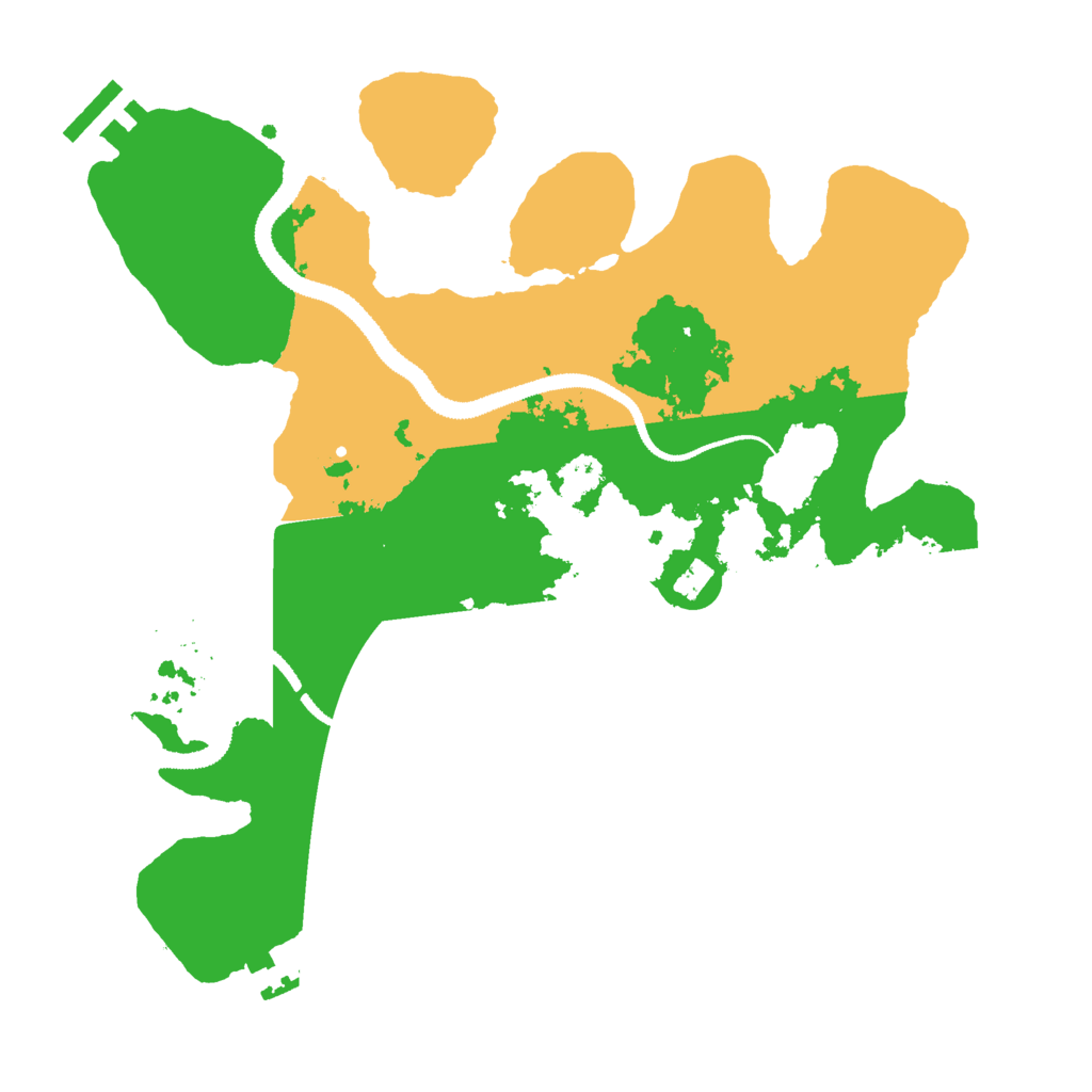 Biome Rust Map: Procedural Map, Size: 3000, Seed: 2437744
