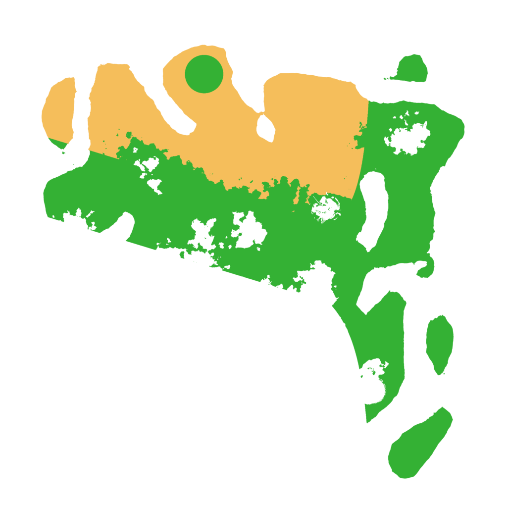 Biome Rust Map: Barren, Size: 3500, Seed: 4113847