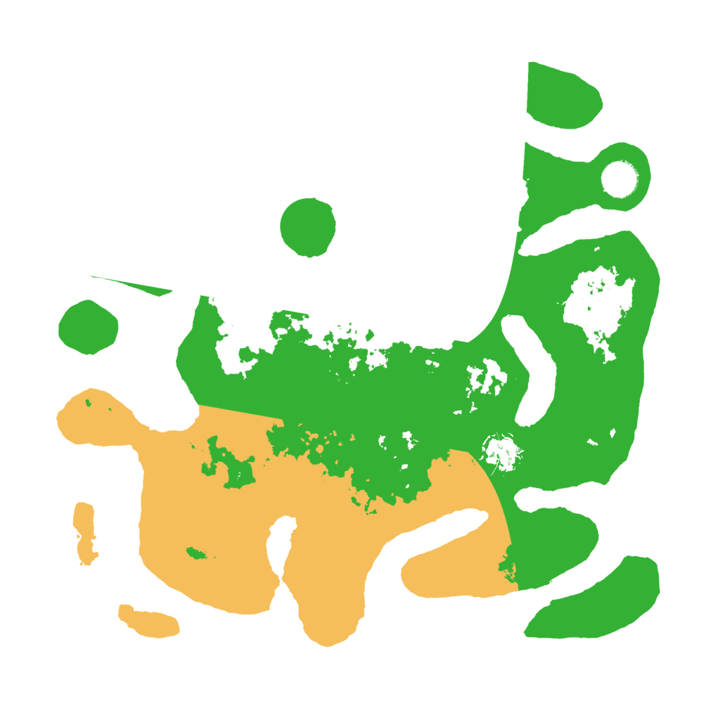 Biome Rust Map: Barren, Size: 3500, Seed: 3408984