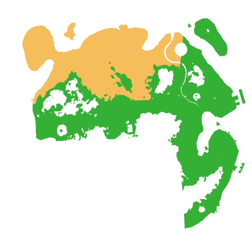 Biome Rust Map: Procedural Map, Size: 3500, Seed: 3235090