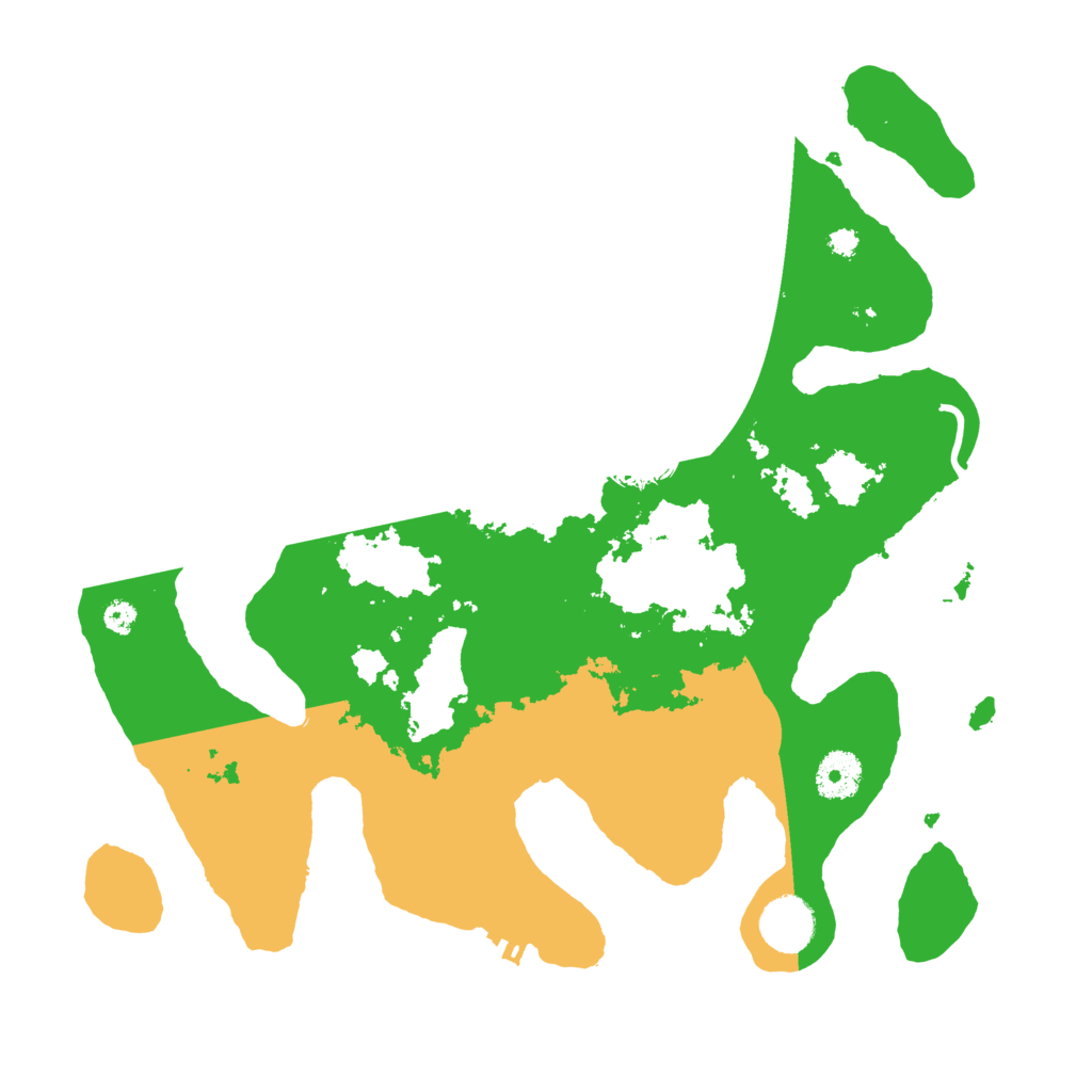 Biome Rust Map: Procedural Map, Size: 3500, Seed: 7552445