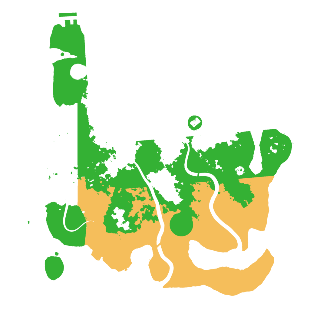 Biome Rust Map: Procedural Map, Size: 3500, Seed: 991968