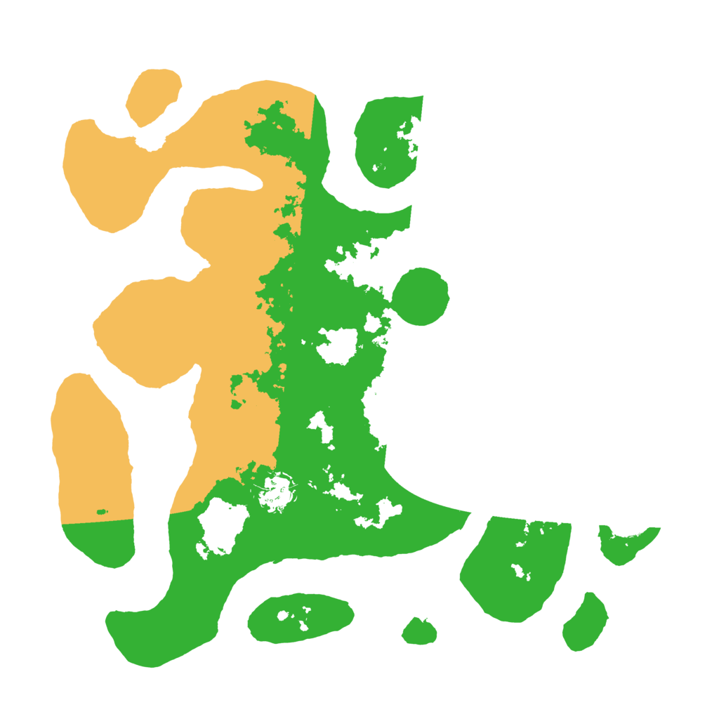 Biome Rust Map: Barren, Size: 3500, Seed: 1468999