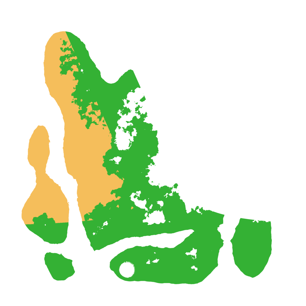 Biome Rust Map: Barren, Size: 3500, Seed: 2072451