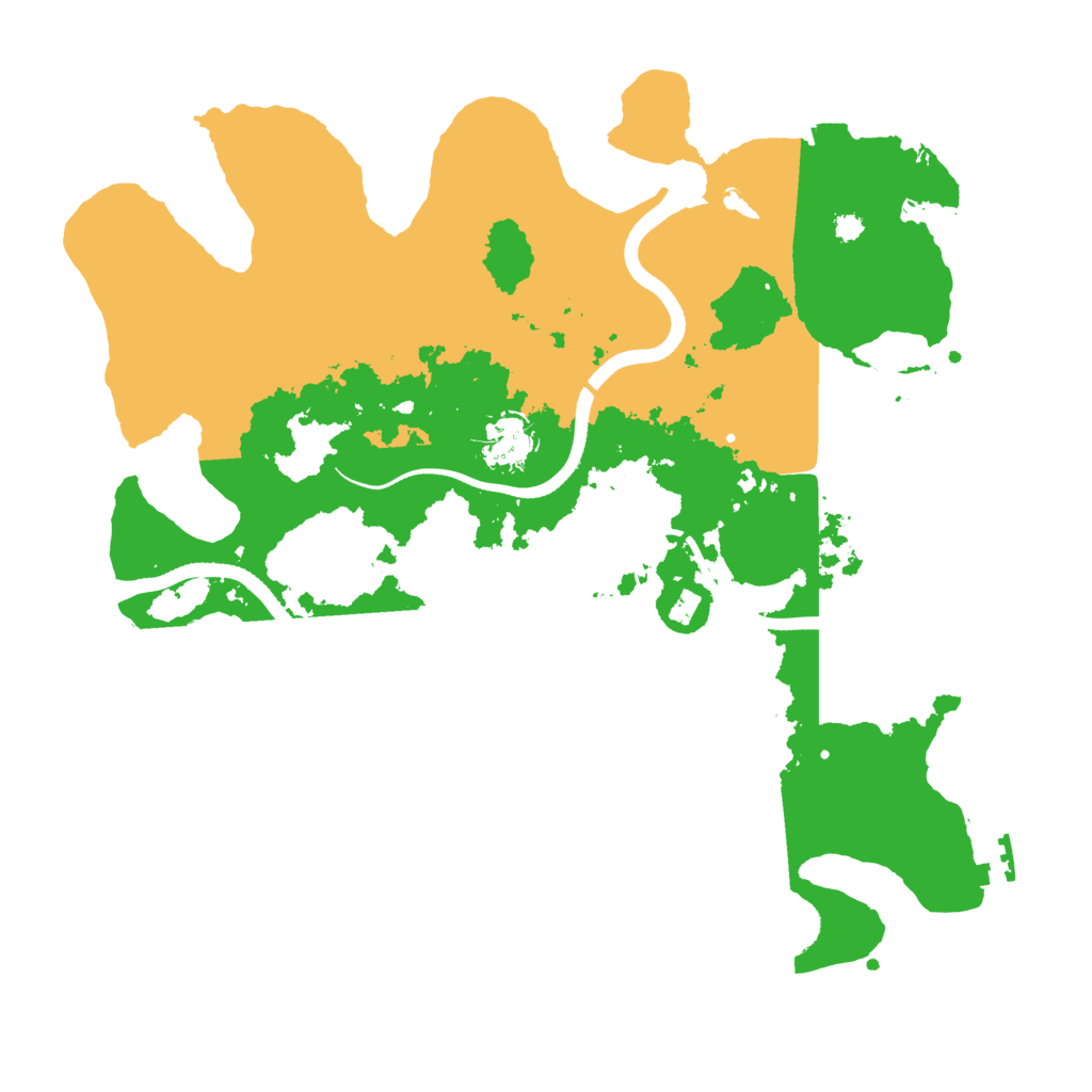 Biome Rust Map: Procedural Map, Size: 3500, Seed: 3790076