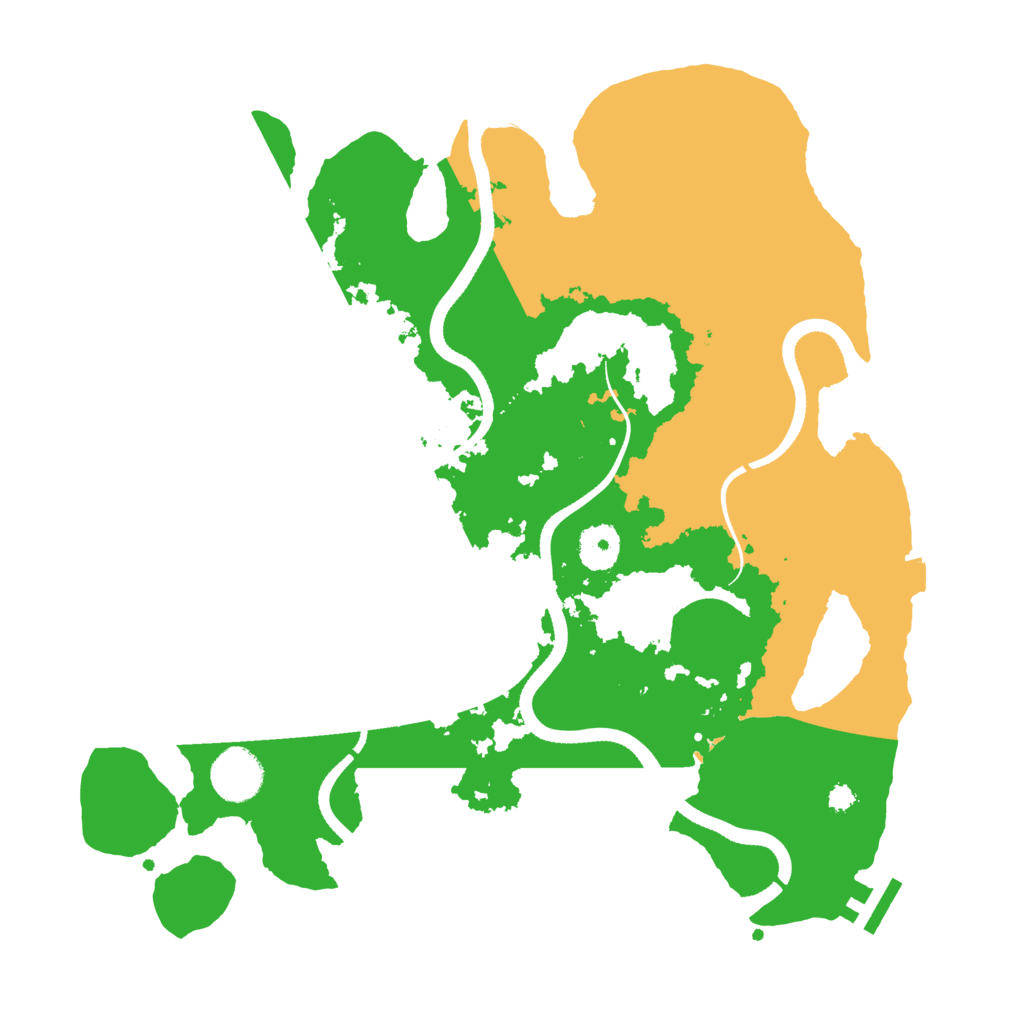 Biome Rust Map: Procedural Map, Size: 3500, Seed: 1728574