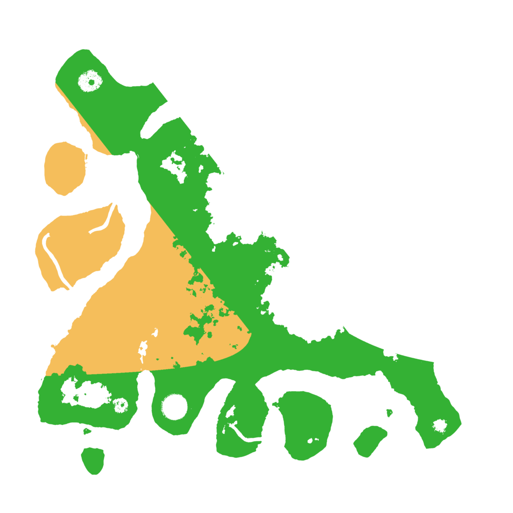 Biome Rust Map: Procedural Map, Size: 3500, Seed: 4164246