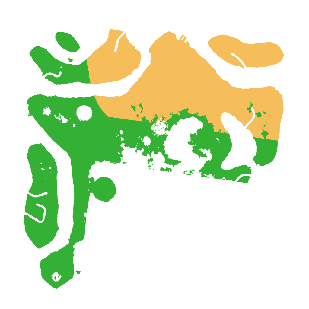 Biome Rust Map: Procedural Map, Size: 3500, Seed: 535294