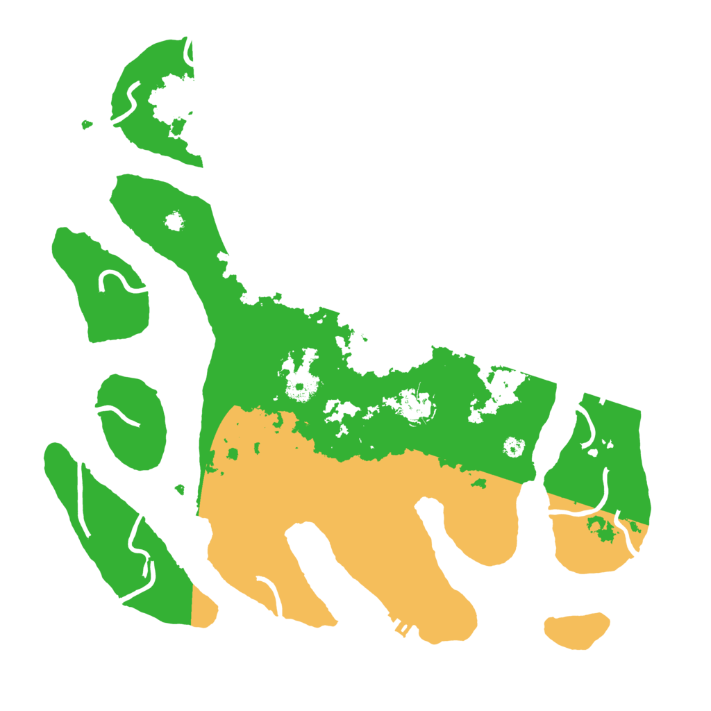 Biome Rust Map: Procedural Map, Size: 3500, Seed: 172996