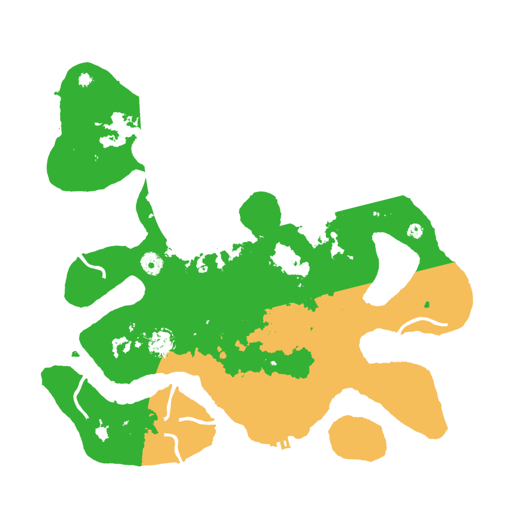 Biome Rust Map: Procedural Map, Size: 3500, Seed: 2392692