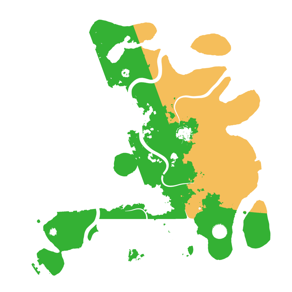 Biome Rust Map: Procedural Map, Size: 3500, Seed: 1585019