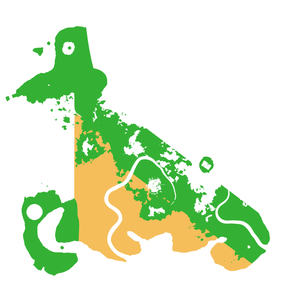 Biome Rust Map: Procedural Map, Size: 3500, Seed: 5409395
