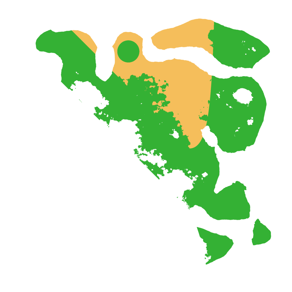 Biome Rust Map: Barren, Size: 3500, Seed: 4537940