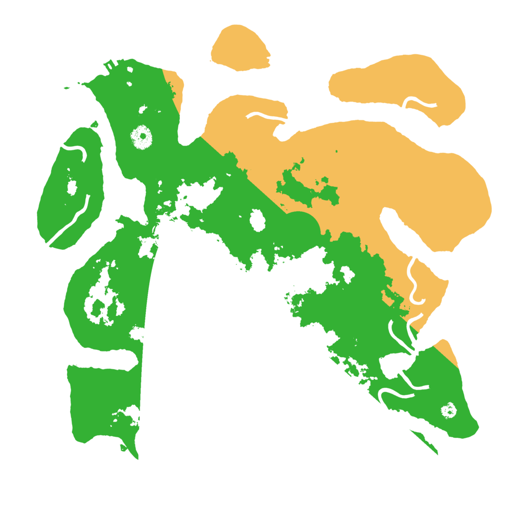 Biome Rust Map: Procedural Map, Size: 3500, Seed: 2139672