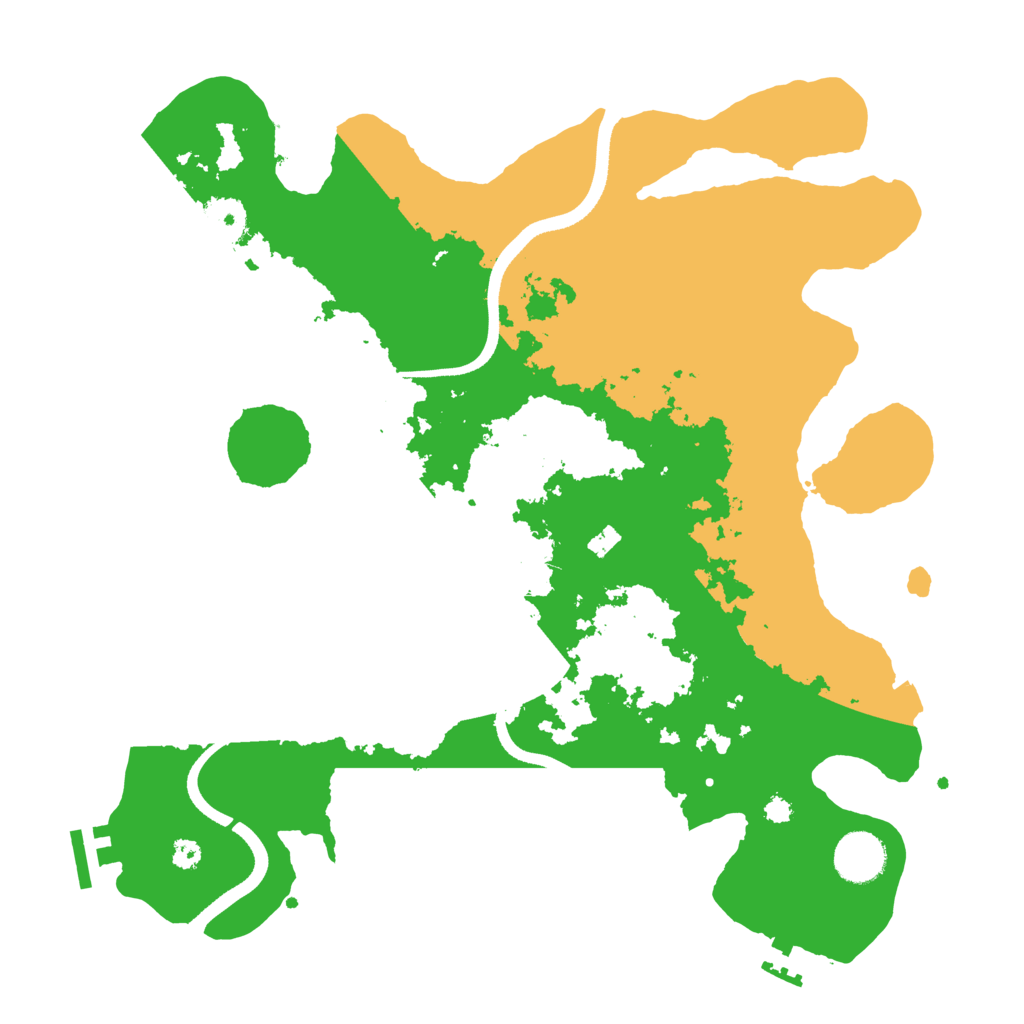 Biome Rust Map: Procedural Map, Size: 3500, Seed: 3390217