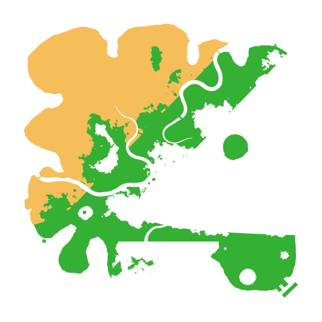 Biome Rust Map: Procedural Map, Size: 3500, Seed: 4326631