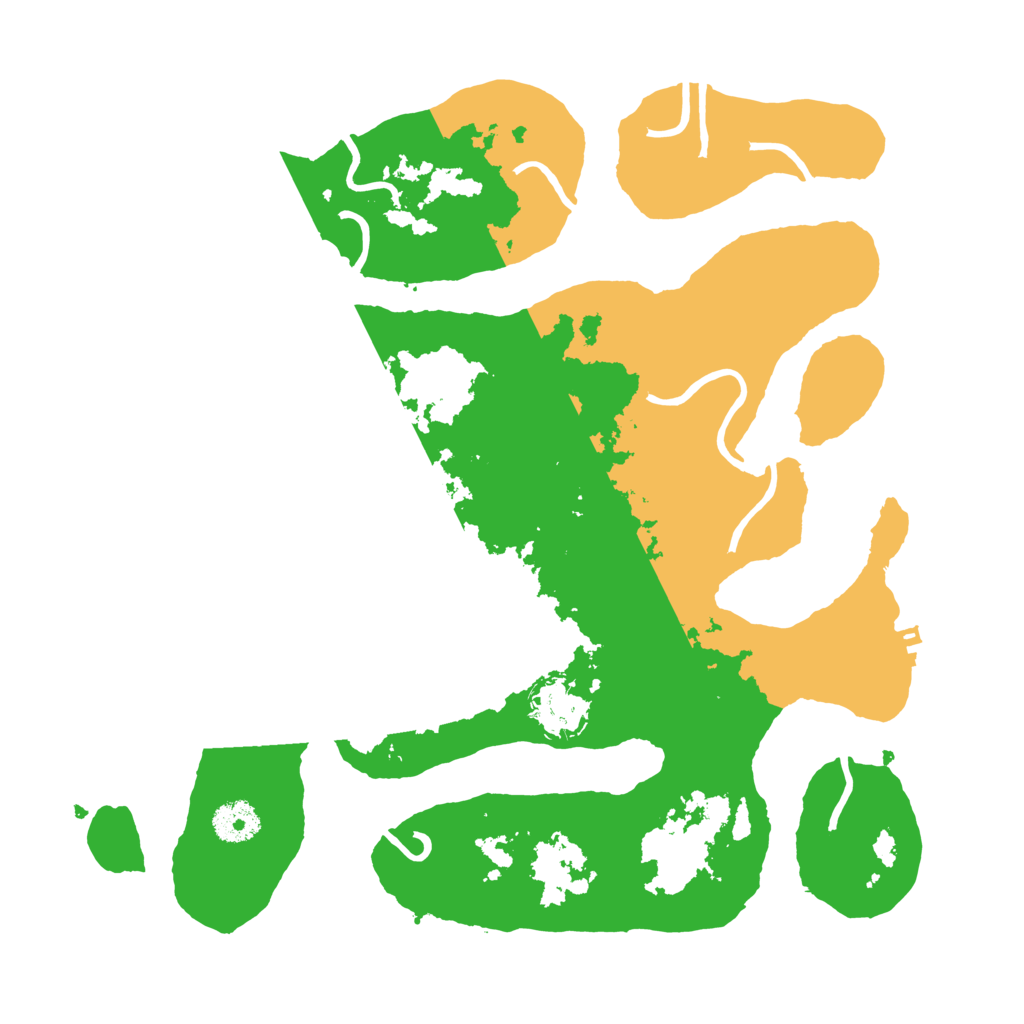 Biome Rust Map: Procedural Map, Size: 3500, Seed: 309877