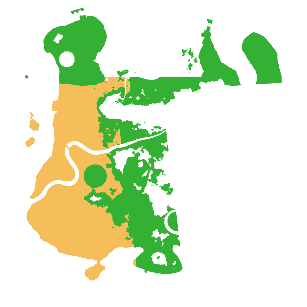 Biome Rust Map: Procedural Map, Size: 3500, Seed: 3264275