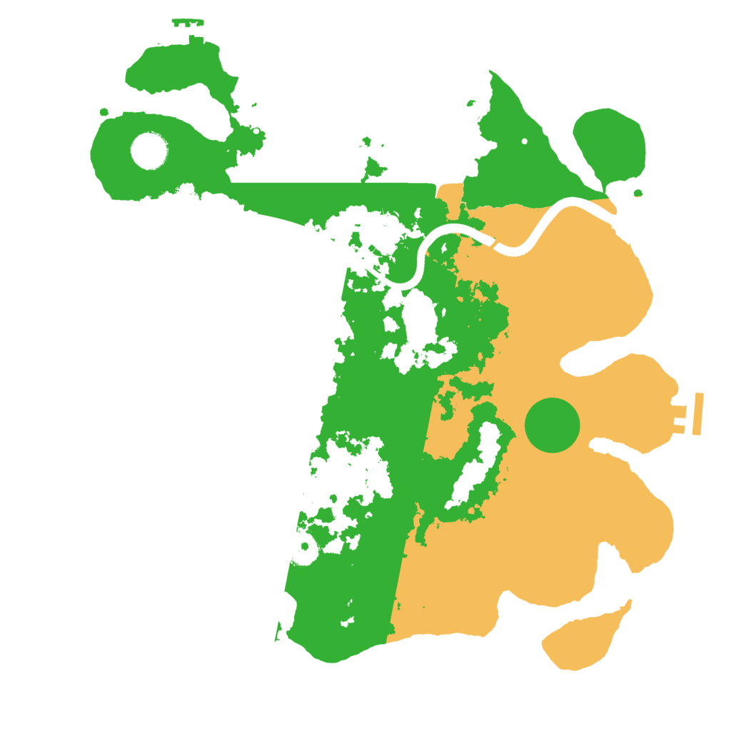 Biome Rust Map: Procedural Map, Size: 3500, Seed: 121508