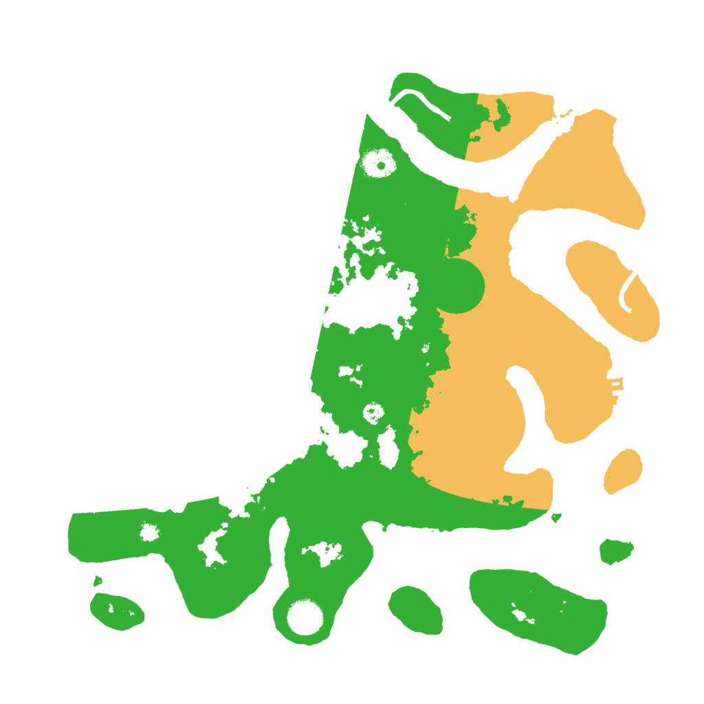 Biome Rust Map: Procedural Map, Size: 3500, Seed: 3760324