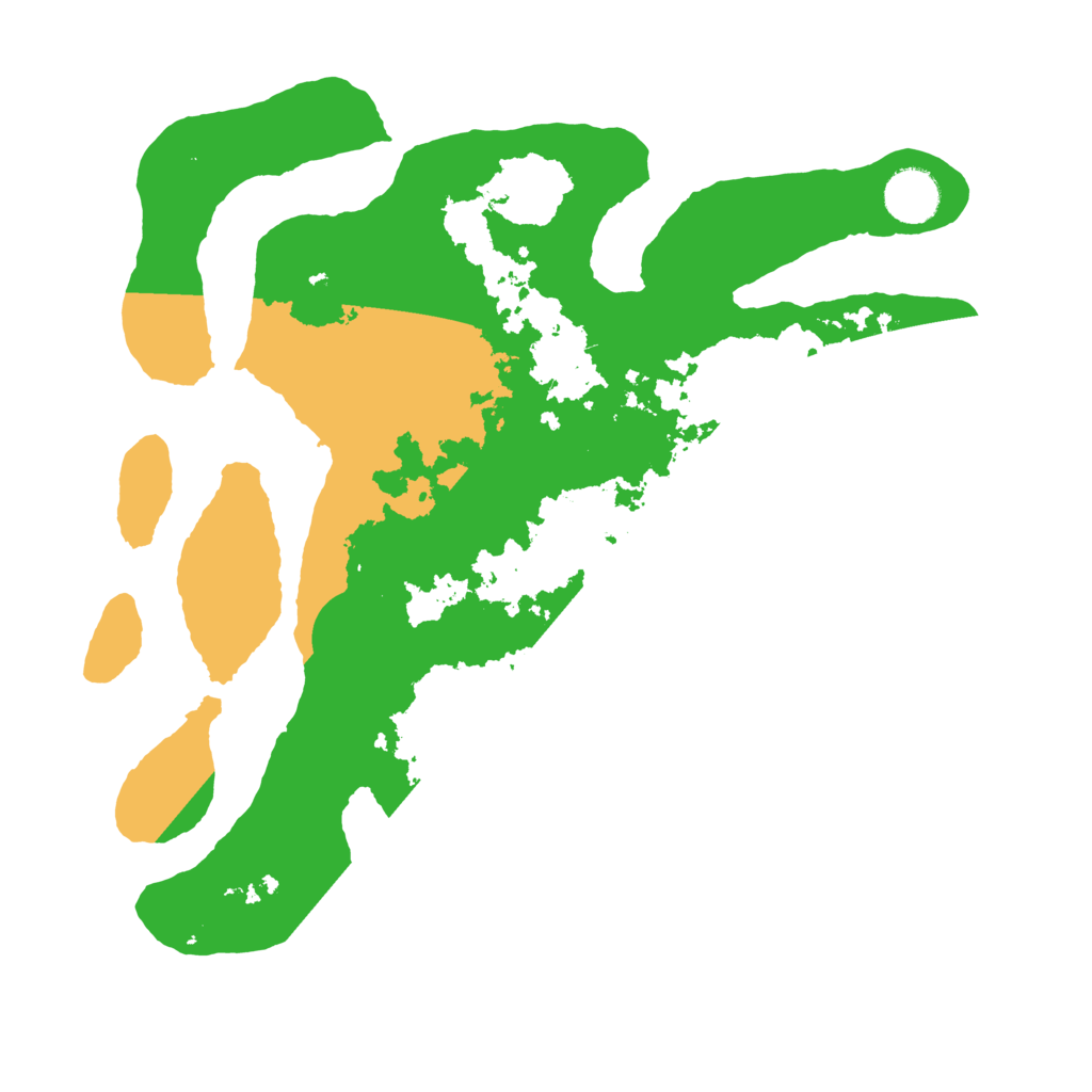 Biome Rust Map: Barren, Size: 3500, Seed: 295752