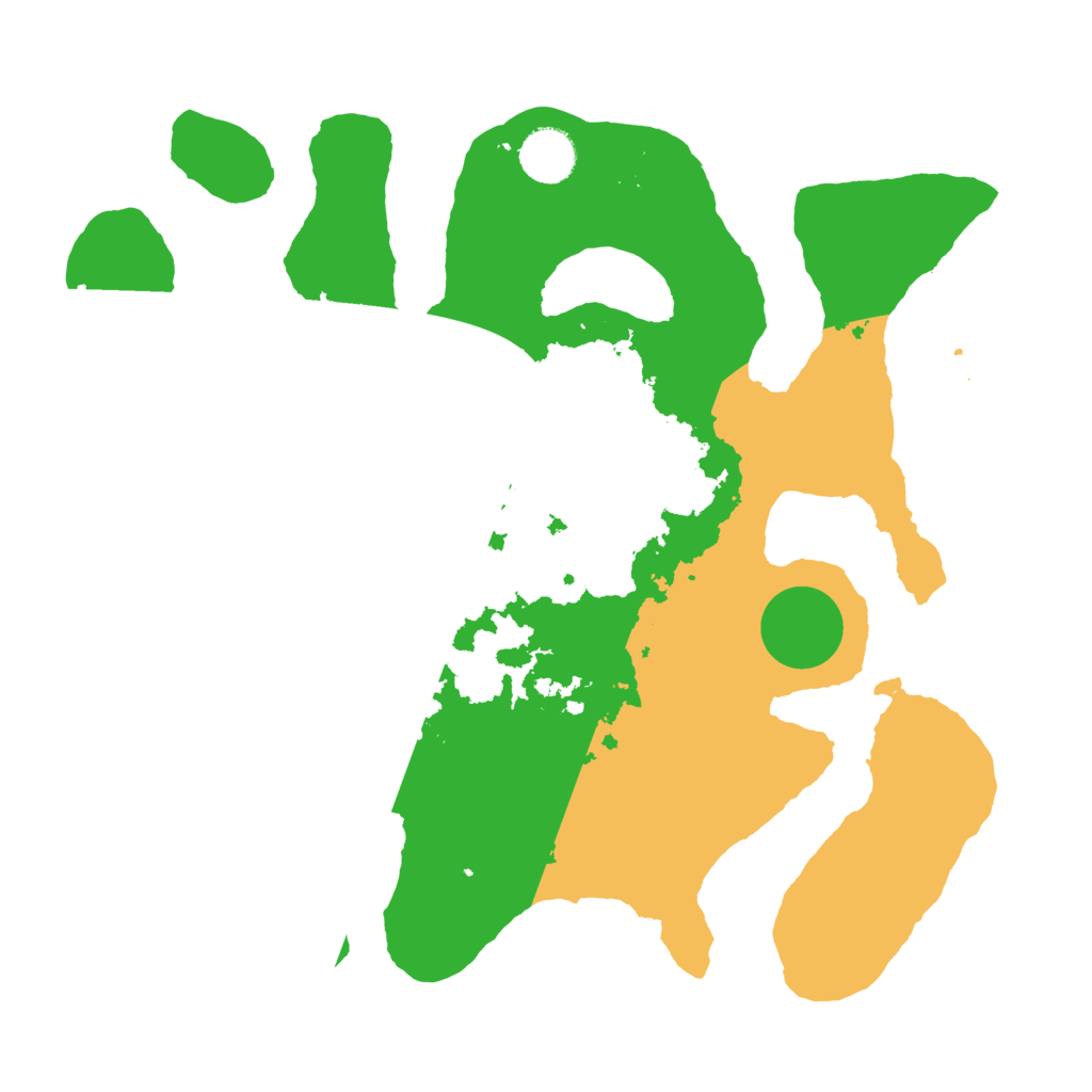 Biome Rust Map: Barren, Size: 3500, Seed: 415222