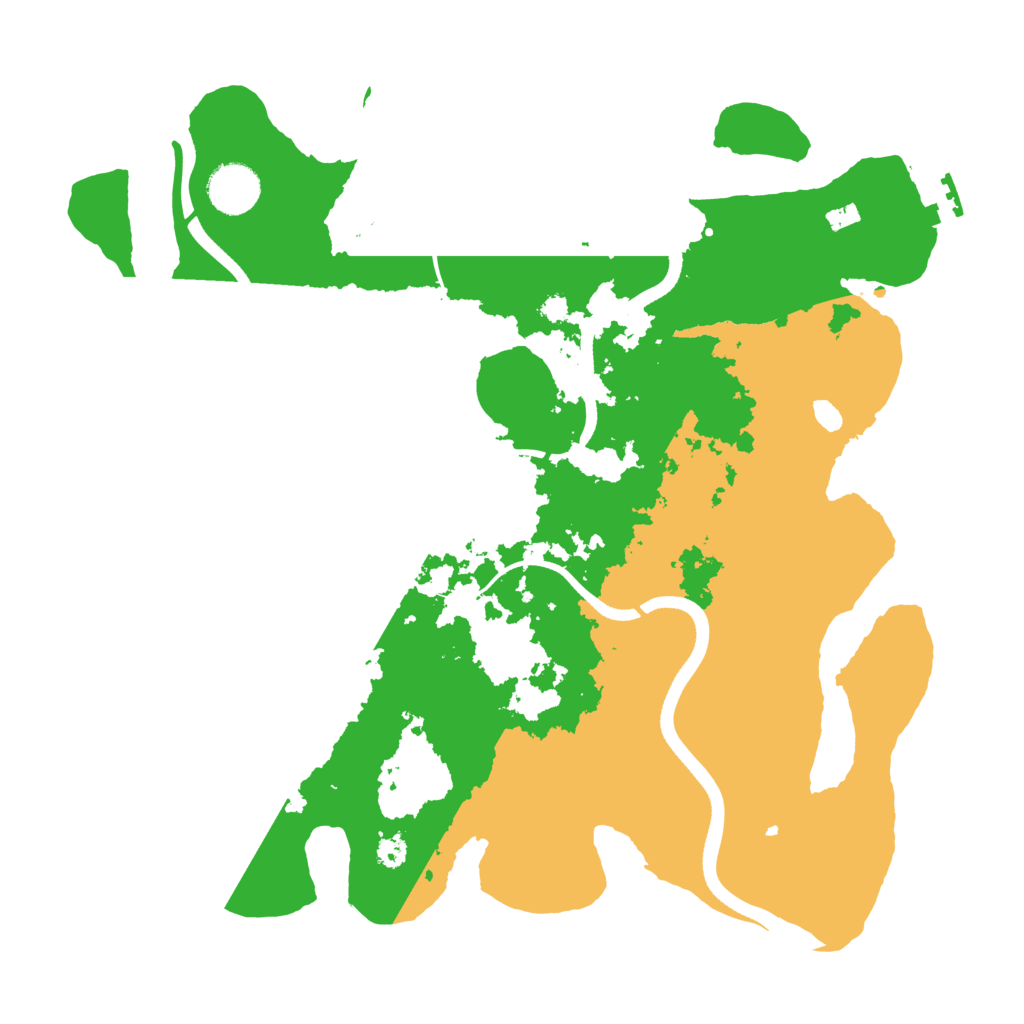 Biome Rust Map: Procedural Map, Size: 3500, Seed: 3379990