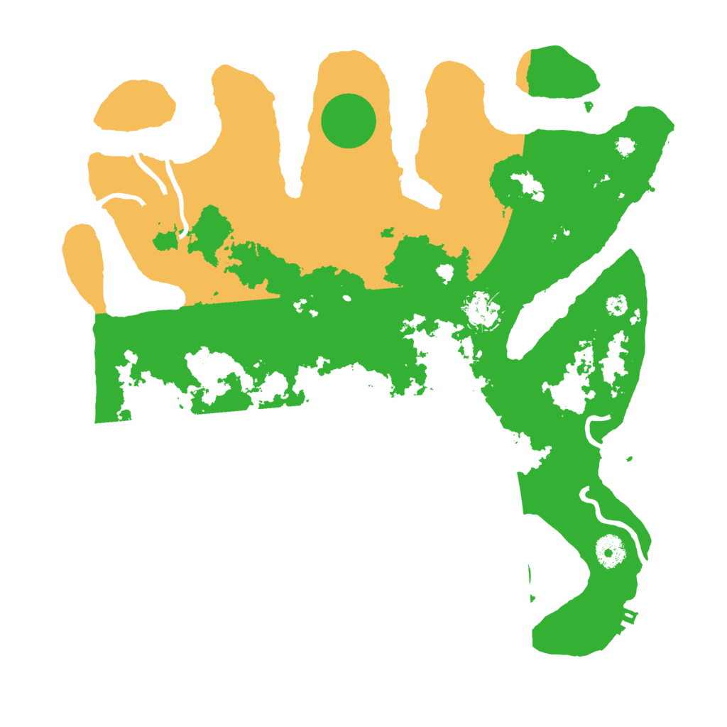 Biome Rust Map: Procedural Map, Size: 3500, Seed: 5712388