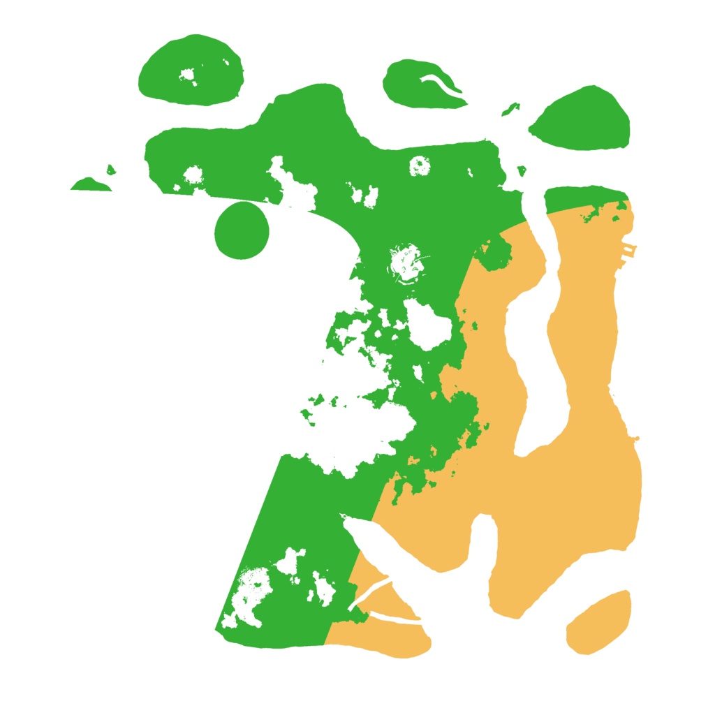 Biome Rust Map: Procedural Map, Size: 3500, Seed: 3411763