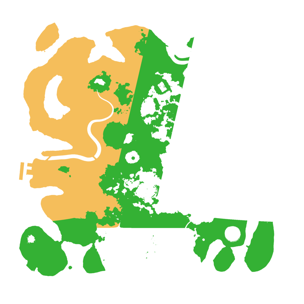 Biome Rust Map: Procedural Map, Size: 3500, Seed: 1000756