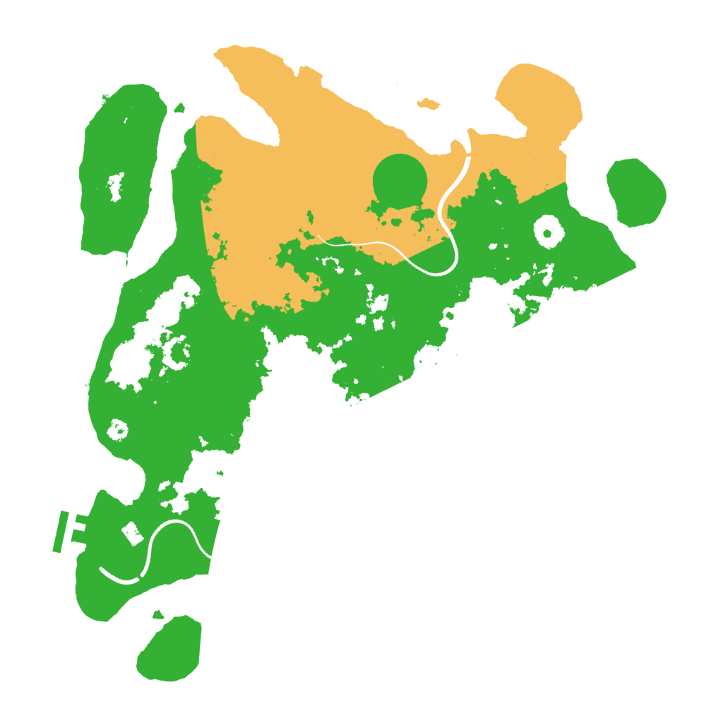 Biome Rust Map: Procedural Map, Size: 3500, Seed: 6073234