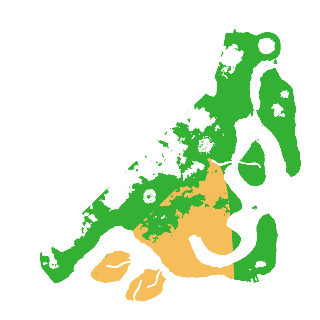 Biome Rust Map: Procedural Map, Size: 3500, Seed: 564852