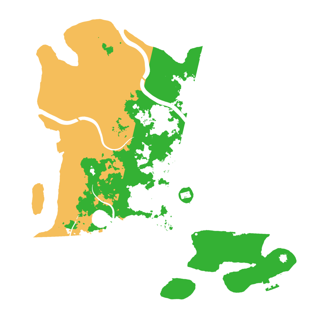 Biome Rust Map: Procedural Map, Size: 3500, Seed: 2289078