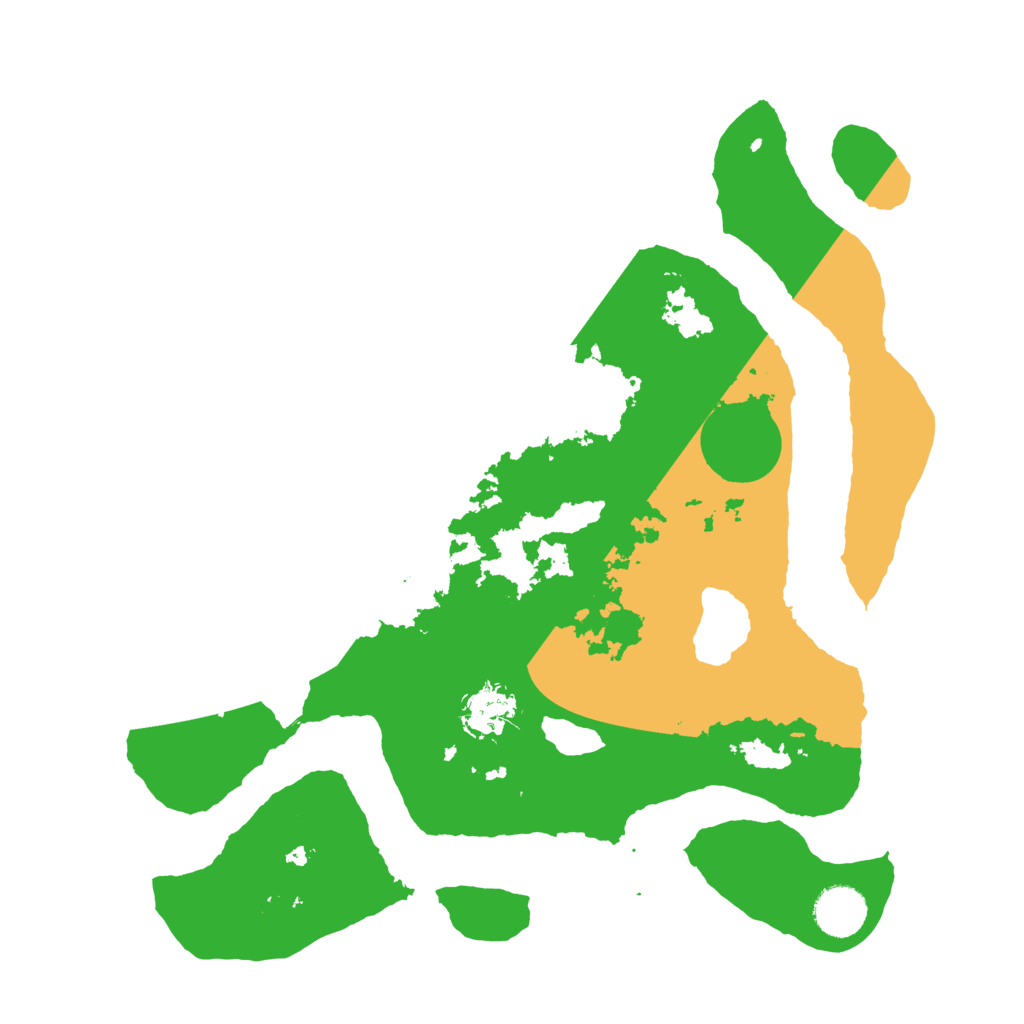 Biome Rust Map: Barren, Size: 3500, Seed: 1574143