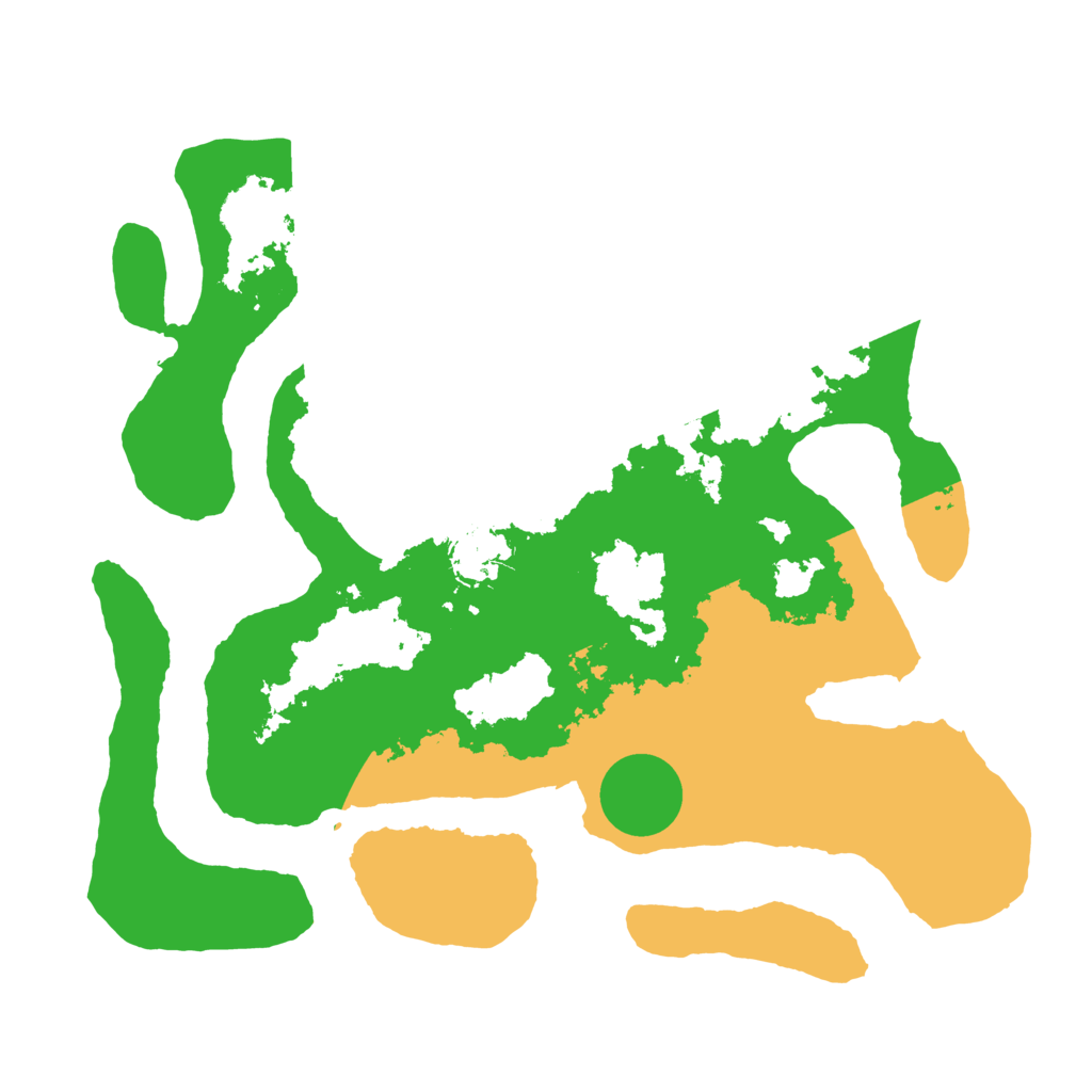 Biome Rust Map: Barren, Size: 3500, Seed: 6352540