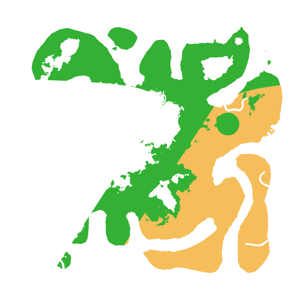 Biome Rust Map: Procedural Map, Size: 3500, Seed: 905262