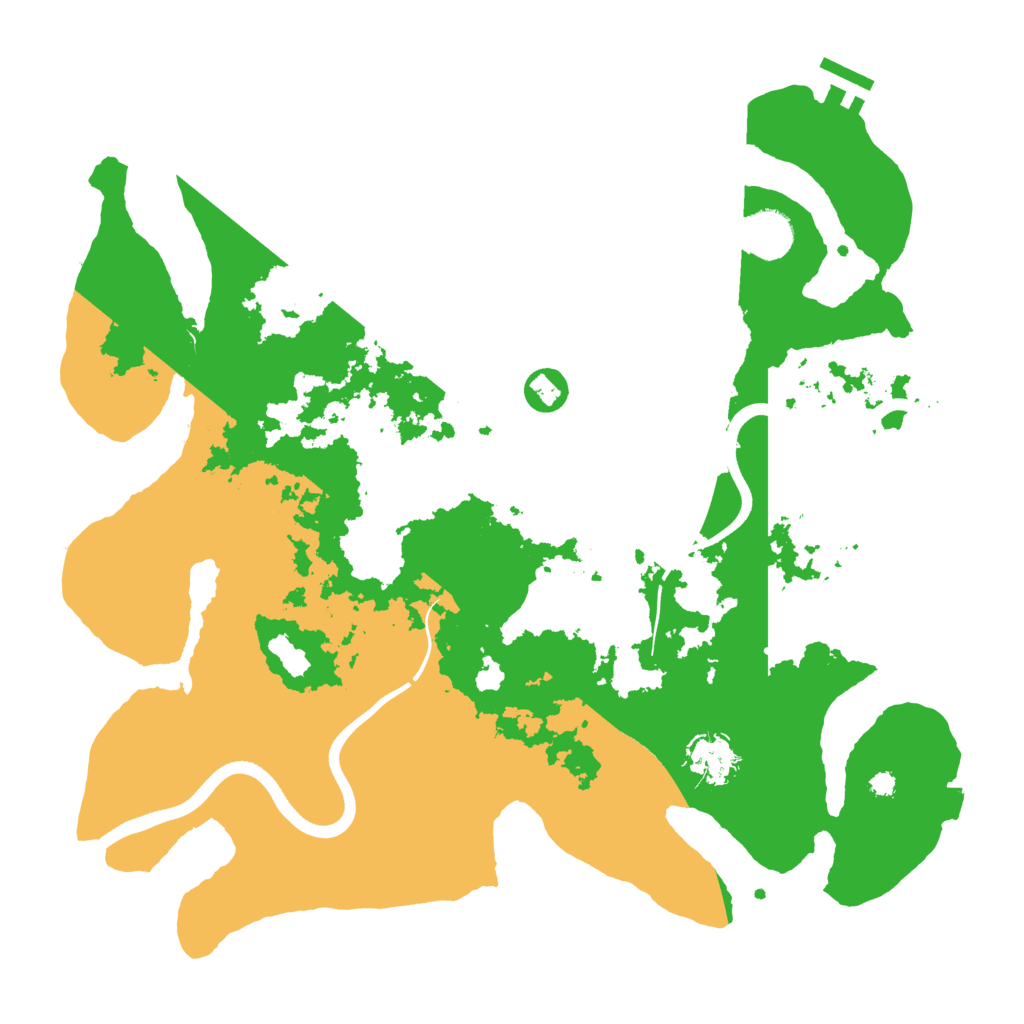 Biome Rust Map: Procedural Map, Size: 3700, Seed: 1126030891