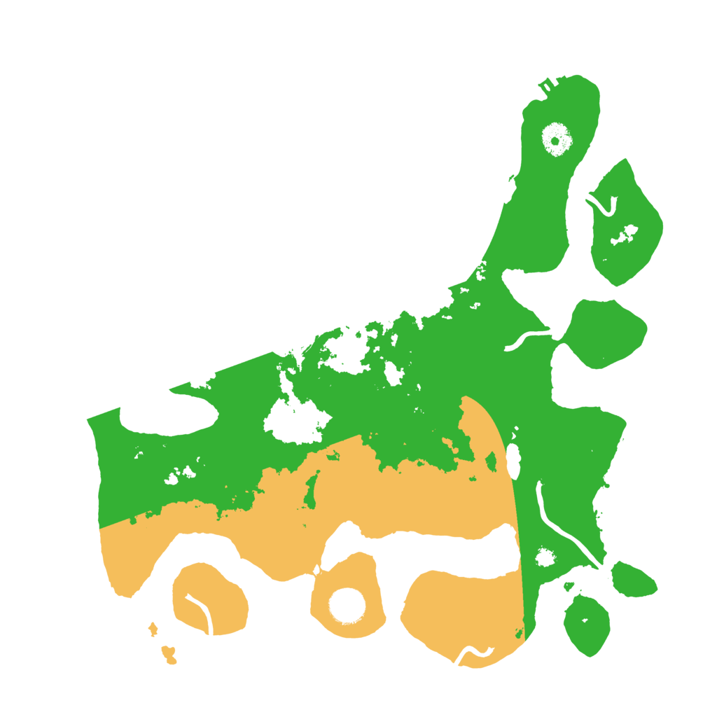 Biome Rust Map: Procedural Map, Size: 3500, Seed: 54004619