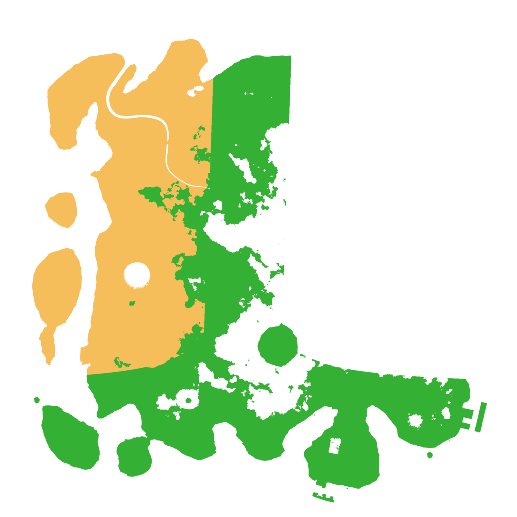 Biome Rust Map: Procedural Map, Size: 3500, Seed: 1514379