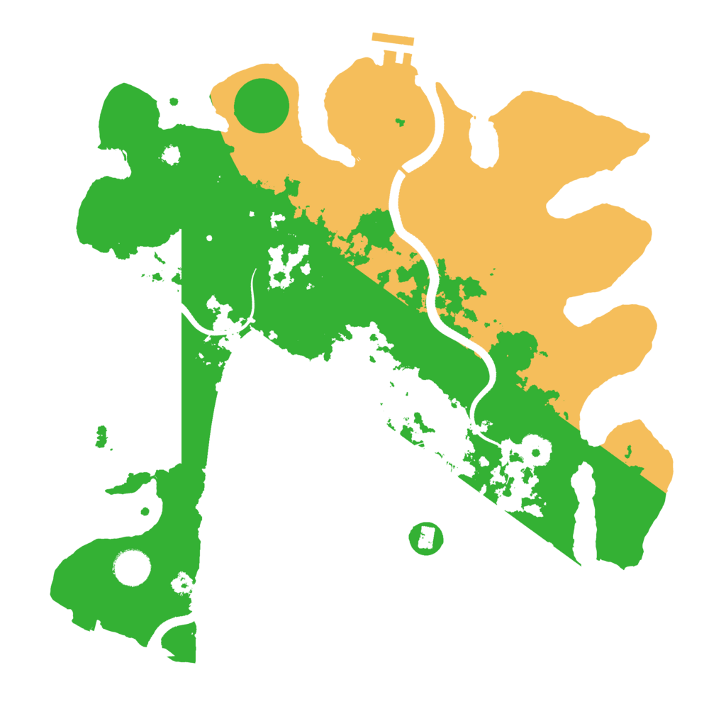 Biome Rust Map: Procedural Map, Size: 3500, Seed: 1616