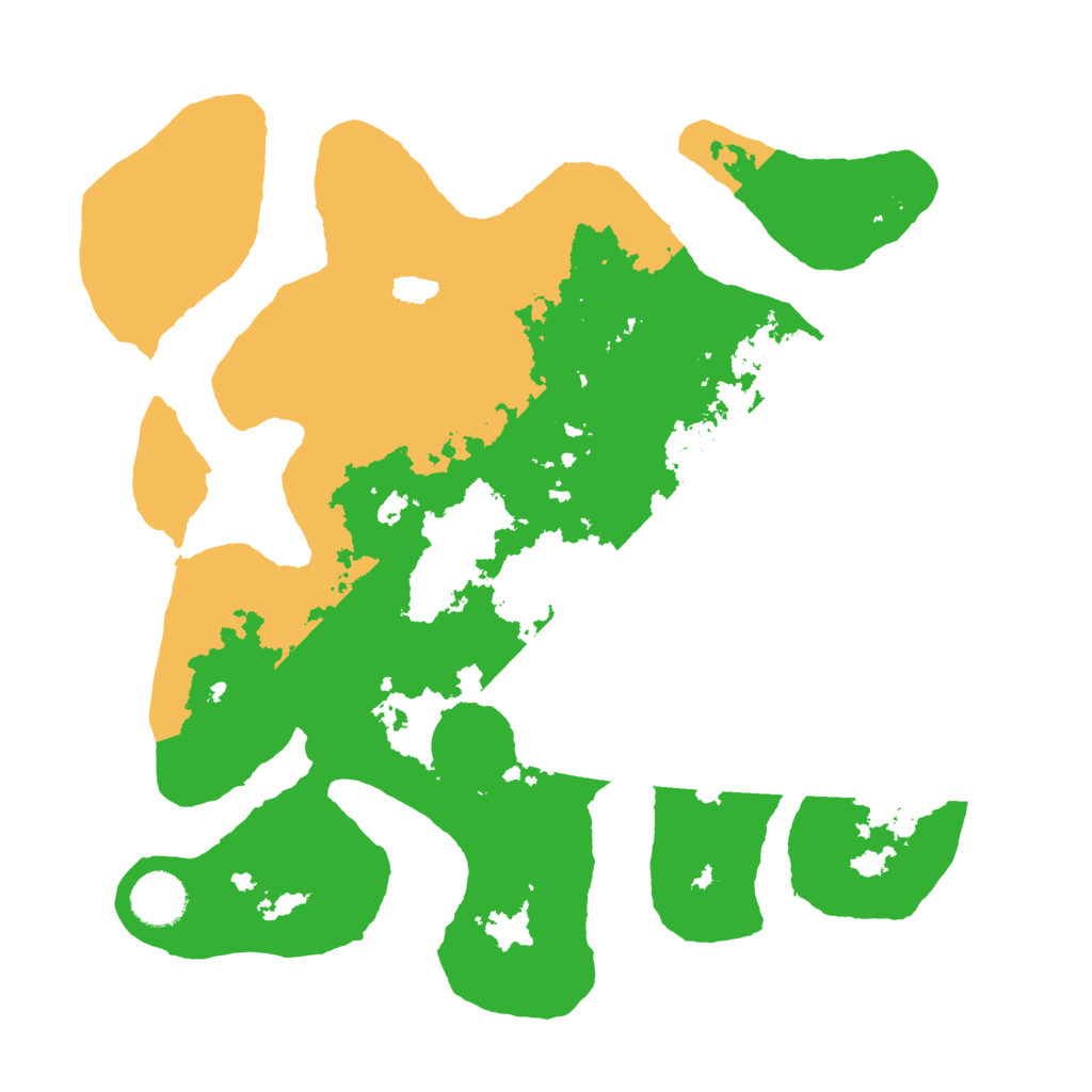 Biome Rust Map: Barren, Size: 3500, Seed: 5130928